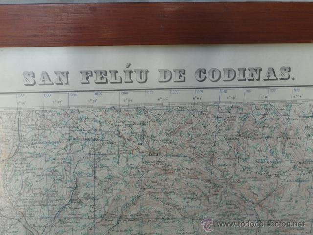 Mapas contempor&aacute;neos: MAPA DE SAN FELIU DE CODINAS. EDICI&Oacute;N MILITAR. - Foto 2