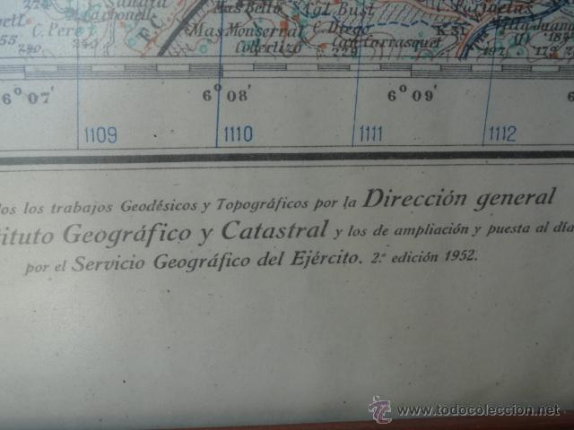 Mapas contempor&aacute;neos: MAPA DE SAN FELIU DE CODINAS. EDICI&Oacute;N MILITAR. - Foto 4
