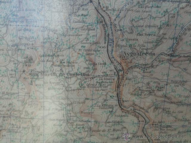 Mapas contempor&aacute;neos: MAPA DE SAN FELIU DE CODINAS. EDICI&Oacute;N MILITAR. - Foto 7