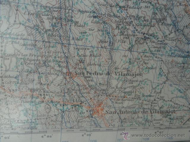 Mapas contempor&aacute;neos: MAPA DE SAN FELIU DE CODINAS. EDICI&Oacute;N MILITAR. - Foto 8