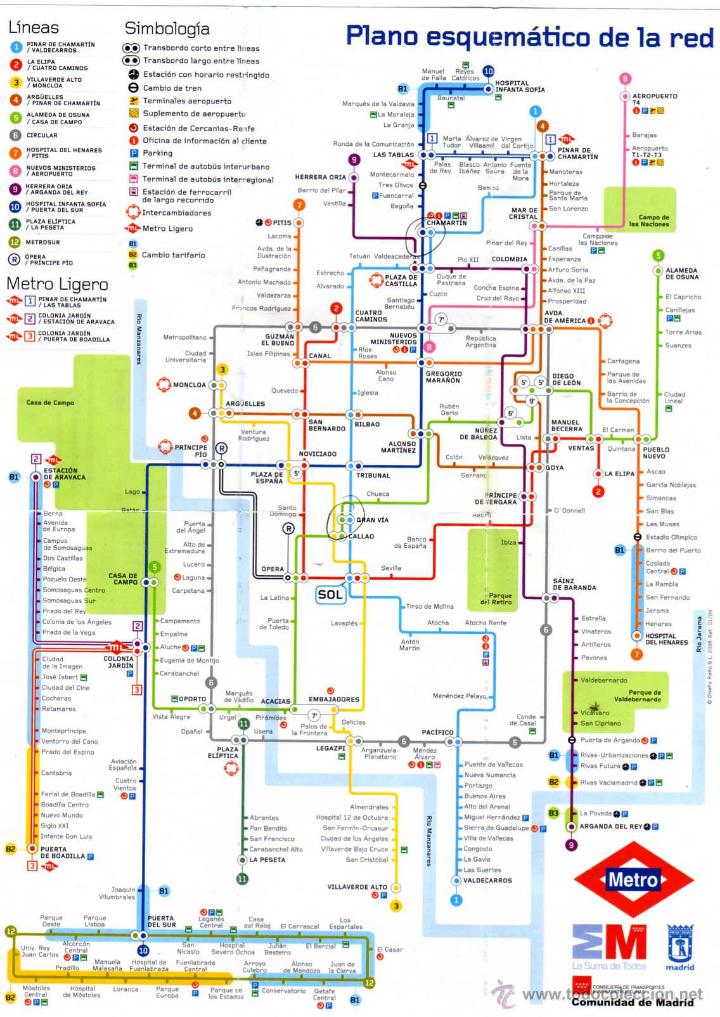 Mapas contempor&aacute;neos: Metro de Madrid. - Foto 2