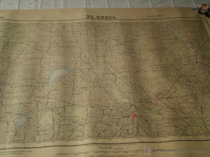 Mapas contempor&aacute;neos: EL RUBIO.SEVILLA.MAPA EDICION MILITAR.INSTITUTO GEOGRAFICO Y CATASTRAL.2&ordf; EDICION,1929