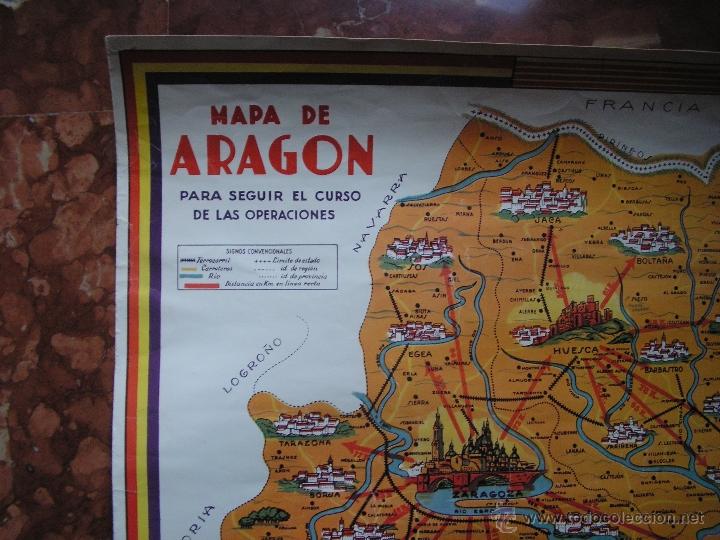 Mapas contempor&aacute;neos: MAPA ARAGON MEDIDA 58CMX44,5CM - Foto 2