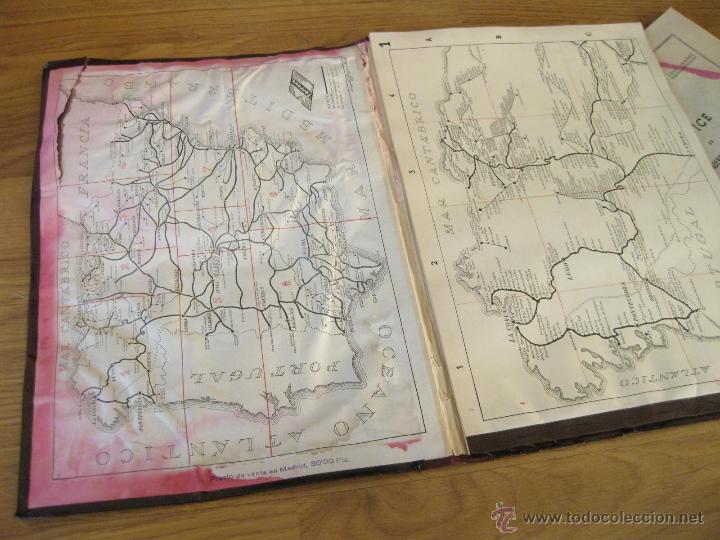 Mapas contempor&aacute;neos: MAPA GENERAL DE LOS FERROCARRILES ESPA&Ntilde;OLES - FERROVY 1946 - Foto 4