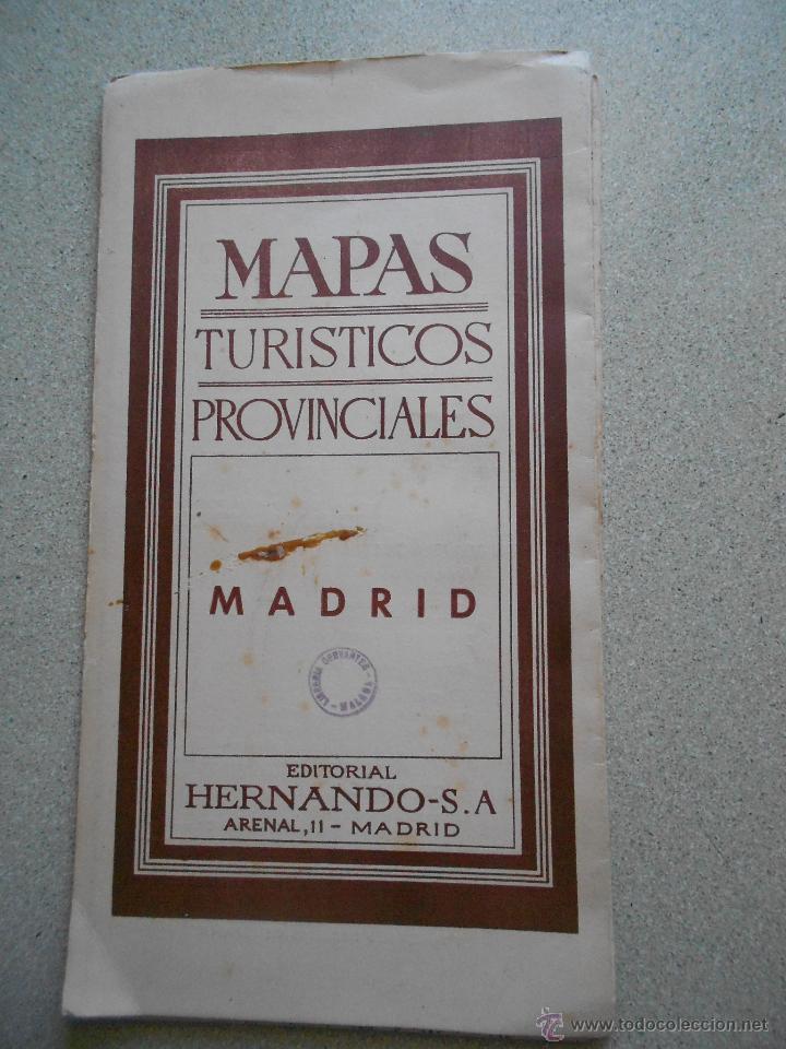 Mapas contempor&aacute;neos: MAPA DE MADRID, EDITORIAL HERNANDO SA, TURISTICOS PROVINCIALES - Foto 5