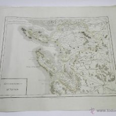 Mapas contemporáneos: MAPA DE GOUVERNEMENT D´AUNIS, GRABADO, GRAVÉ PAR P.F. TARDIEU; ECRIT PAR DUBUISSON 1790 APROX, MIDE. Lote 45845007