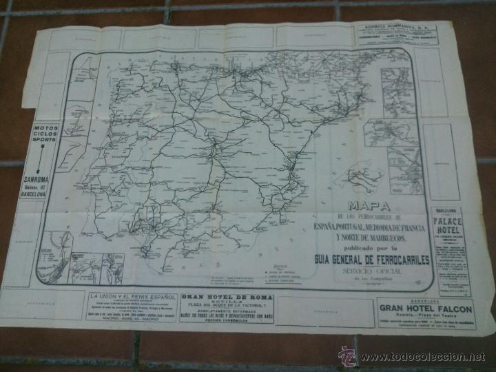 Mapas contempor&aacute;neos: MAPA  DE GUIA GENERAL DE FERROCARILES - Foto 1