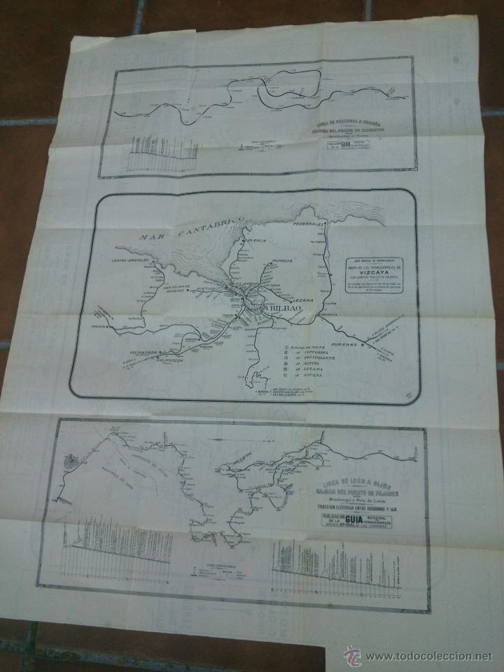 Mapas contempor&aacute;neos: MAPA  DE GUIA GENERAL DE FERROCARILES - Foto 2