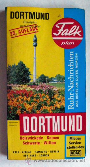 Mapas contempor&aacute;neos: Mapa con plano Falk Dortmund - Foto 1