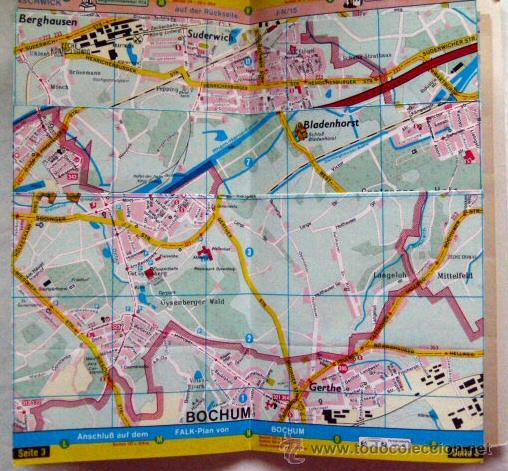 Mapas contempor&aacute;neos: Mapa con plano Falk Recklinghausen - Foto 2