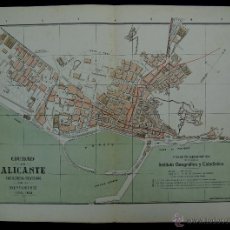 Mapas contemporáneos: PLANO DE ALICANTE. ALBERTO MARTÍN EDITOR-BARCELONA. 1915. Lote 46383897