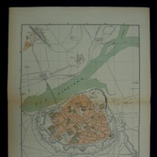 Mapas contemporáneos: PLANO DE BADAJOZ. ALBERTO MARTÍN EDITOR-BARCELONA. 1915. Lote 46383948