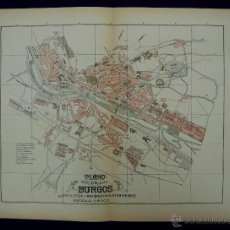 Mapas contemporáneos: PLANO DE BURGOS. ALBERTO MARTÍN EDITOR-BARCELONA. 1915. Lote 46384020