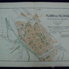 Mapas contemporáneos: PLANO DE PALENCIA. ALBERTO MARTÍN EDITOR-BARCELONA. 1915