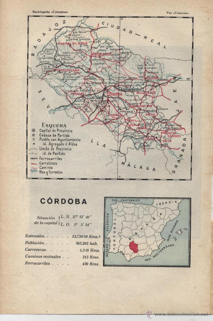 Mapas contempor&aacute;neos: Mapa C&oacute;rdoba  - 1925 - Foto 1