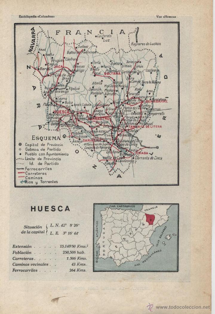 Mapas contempor&aacute;neos: Mapa de Huesca - 1925 - Foto 1
