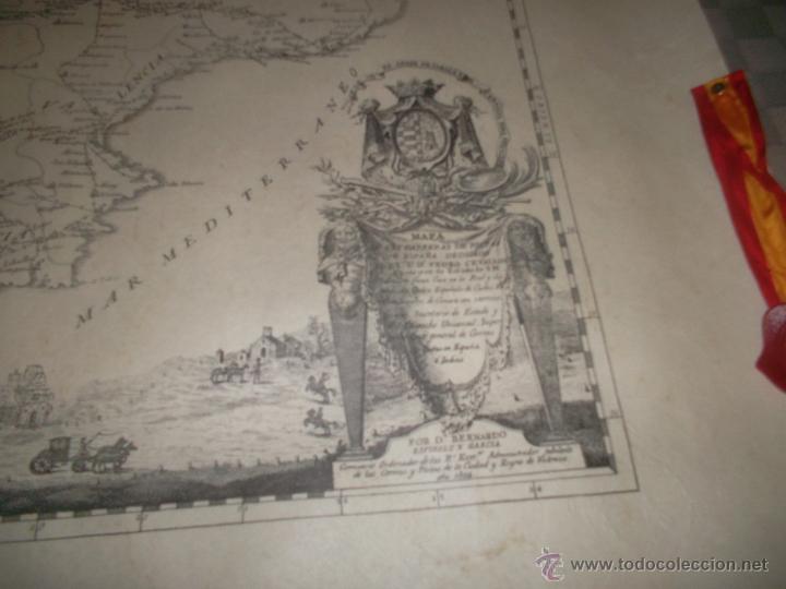 Mapas contempor&aacute;neos: bonito mapa replica en plancha del 1972 - Foto 3
