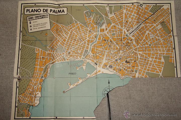 antiguo plano de palma de mallorca. con publici - Comprar ...