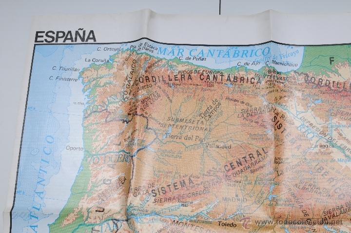 Mapas contempor&aacute;neos: MAPA PLASTIFICADO ESPA&Ntilde;A A&Ntilde;O 1988 - Foto 4