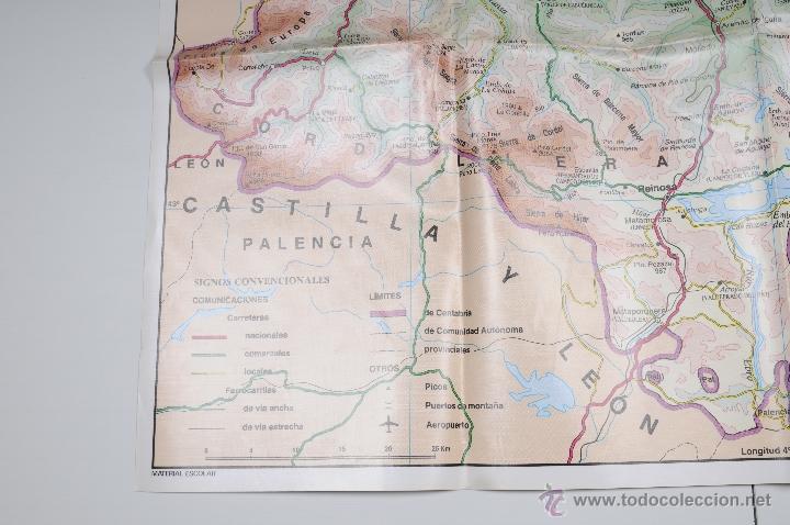 Mapas contempor&aacute;neos: MAPA PLASTIFICADO CANTABRIA A&Ntilde;O 1987 - Foto 2