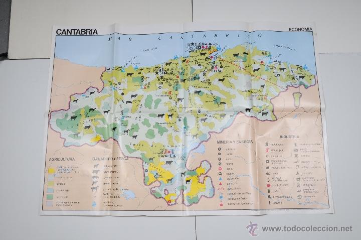 Mapas contempor&aacute;neos: MAPA PLASTIFICADO CANTABRIA A&Ntilde;O 1987 - Foto 5