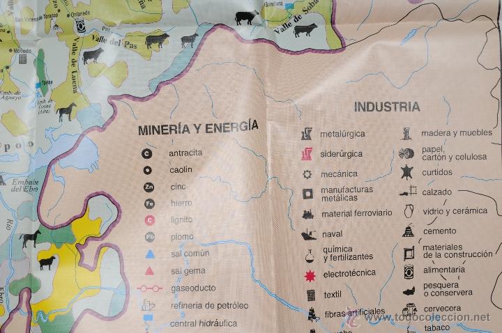 Mapas contempor&aacute;neos: MAPA PLASTIFICADO CANTABRIA A&Ntilde;O 1987 - Foto 6