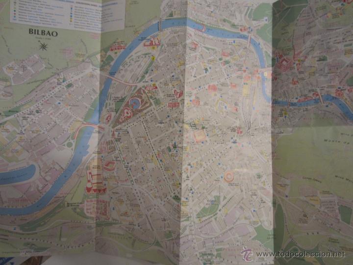 Mapas contempor&aacute;neos: MAPA PLANO BILBAO DESPLEGABLE 1998 - Foto 3