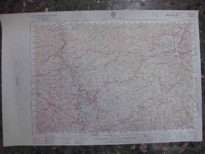 Mapas contempor&aacute;neos: MAPA MANLLEU. CARTOGRAFIA MILITAR. SERIE L. ESCALA 1: 50000.- SERVICIO GEOGRAFICO EJERCITO 1982