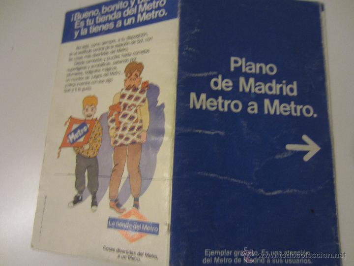 Mapas contempor&aacute;neos: MAPA PLANO METRO MADRID 1984 - Foto 1