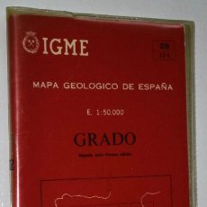 Mapas contemporáneos: MAPA GEOLÓGICO DE ESPAÑA: GRADO 28 (12-4) ESCALA 1:50.000 DEL IGME EN MADRID 1975 PRIMERA EDICIÓN. Lote 48450072