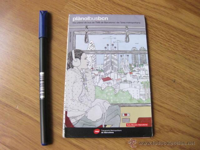 Mapas contempor&aacute;neos: PLANO DE BARCELONA DE AUTOBUSES - PLANOBUSBCN - Foto 1