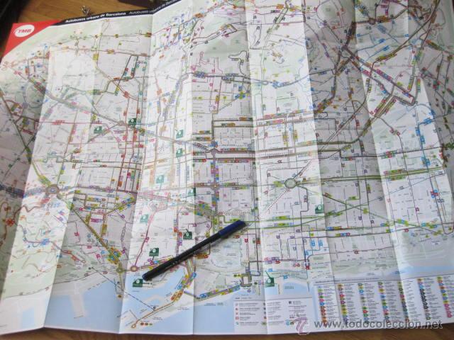 Mapas contempor&aacute;neos: PLANO DE BARCELONA DE AUTOBUSES - PLANOBUSBCN - Foto 2