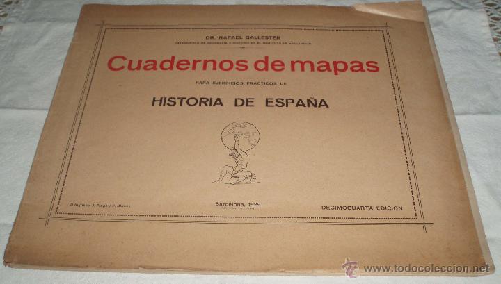 Mapas contempor&aacute;neos: cuadernos de mapas para ejercicios practicos de Historia de Espa&ntilde;a  a&ntilde;o 1929 - Foto 1