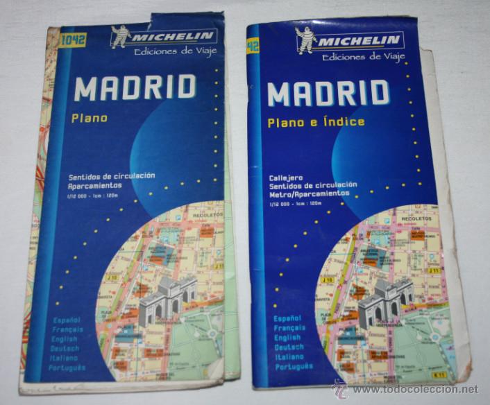 Mapas contempor&aacute;neos: PLANO E INDICE DE MADRID MICHELIN 42 - Foto 1