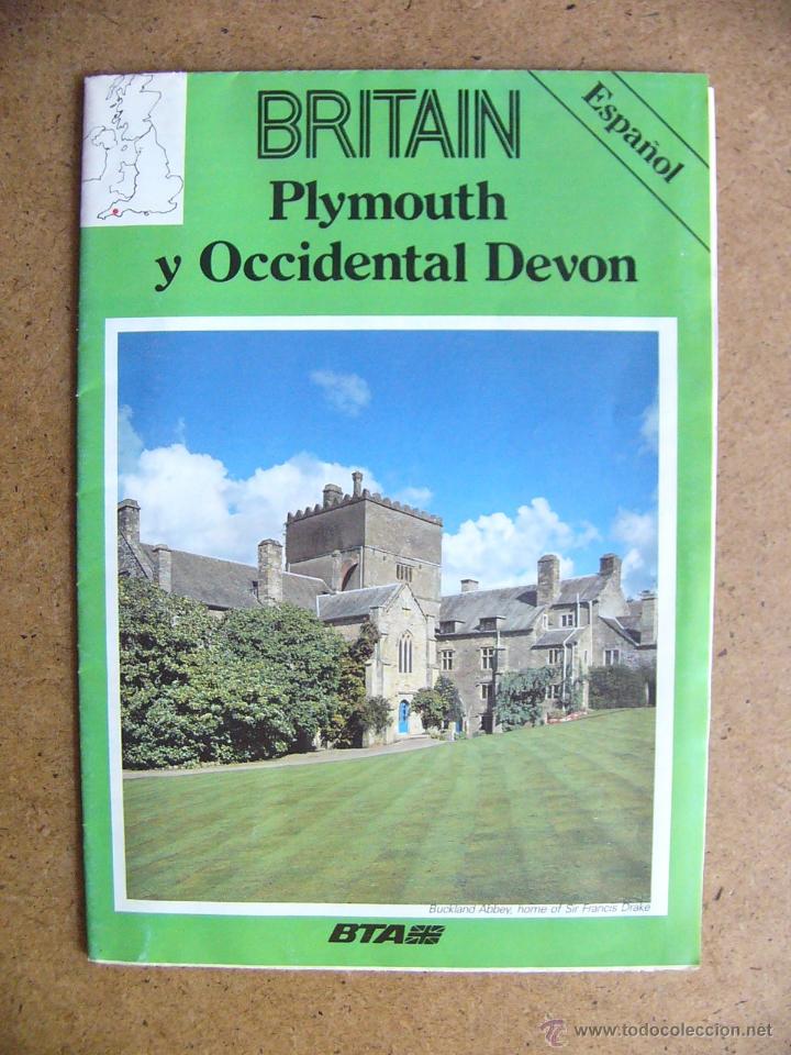 Mapas contempor&aacute;neos: Mapa guia de Plymouth Occidental Devon - Sudoeste de Inglaterra - Foto 1