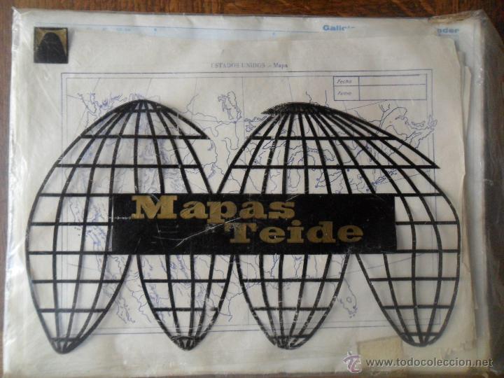 Mapas contempor&aacute;neos: MAPAS TEIDE - LOTE DE MAPAS A&Ntilde;OS 70S - Foto 1