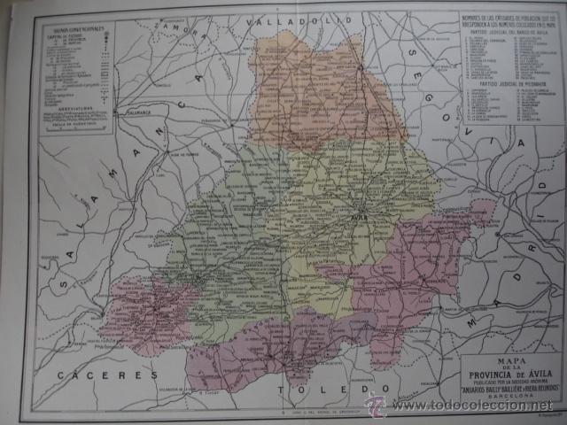 Mapas contempor&aacute;neos: MAPA DE AVILA  28X21 - Foto 1