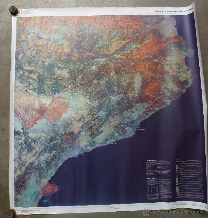 Mapas contempor&aacute;neos: Mapa de catalunya 90 cm x 90cm - Foto 1