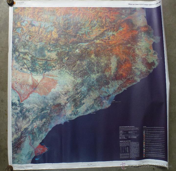 Mapas contempor&aacute;neos: Mapa de catalunya 90 cm x 90cm - Foto 3