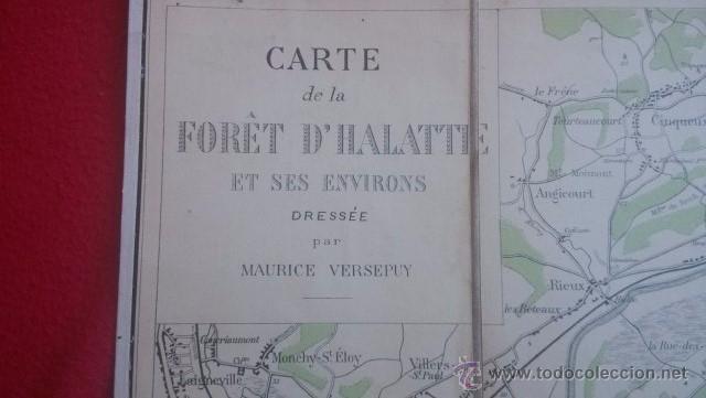 Mapas contempor&aacute;neos: ANTIGUO MAPA FRANCES SOPORTE DE LINO 1913 - Foto 3