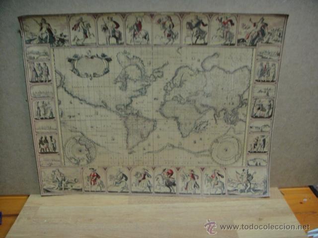 Mapas contempor&aacute;neos: mapa del mundo - nicolas visscher - Foto 1