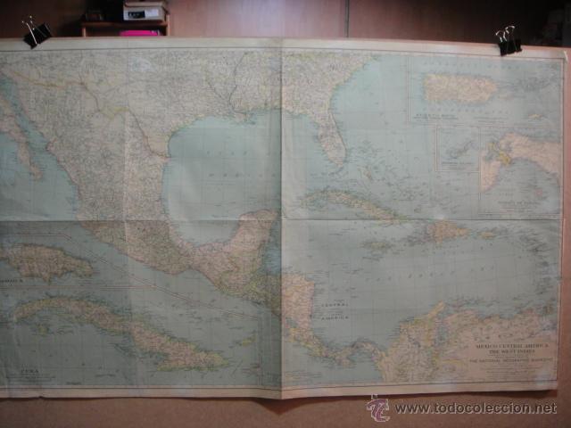 Mapas contempor&aacute;neos: mapa  de america central  - a&ntilde;o 1934 - Foto 1