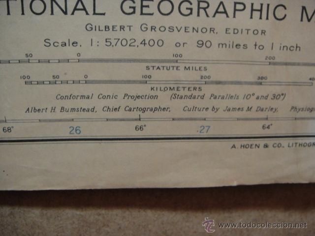Mapas contempor&aacute;neos: mapa  de america central  - a&ntilde;o 1934 - Foto 5