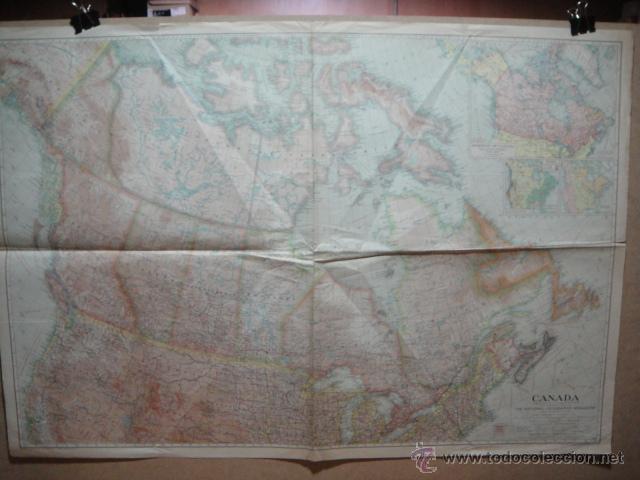 Mapas contempor&acirc;neos: mapa de canada - a&ntilde;o 1936 - national geografic