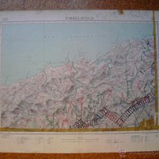 Mapas contemporáneos: MAPA DE TORRELAVEGA 2ª EDICIÓN DEL MTN 50X70 CMS. Lote 51500316