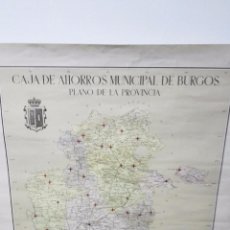 Mapas contemporáneos: MAPA CAJA DE AHORROS MUNICIPAL DE BURGOS, GRAN FORMATO.. Lote 51618846