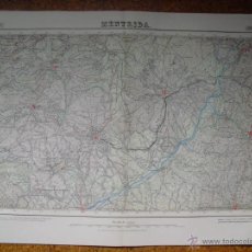 Mapas contemporáneos: MAPA DE MENTRIDA DEL INSTITUTO GEOGRAFICO E 1:50000 VARIAS TINTAS 2ª EDICION 1929. Lote 51766912