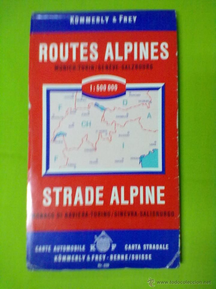Mapas contempor&aacute;neos: KUMMERLY & FREY MAPA CARRETERAS ALPINAS - Foto 2