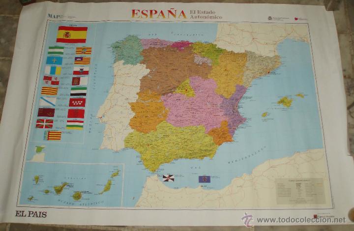 Mapas contempor&aacute;neos: mapa con las autonomias de Espa&ntilde;a - Foto 1