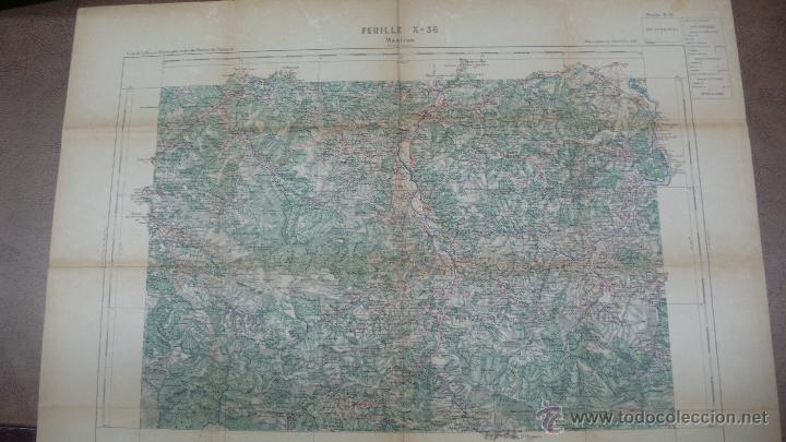 Mapas contempor&aacute;neos: MAUL&Eacute;ON. FEUILLE X-36. 1923. - Foto 1